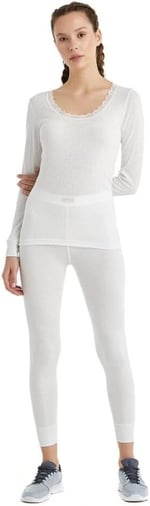 Blackspade Kadın Uzun Kol Level 1 Beyaz Thermal C8T6N2O1