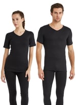 Blackspade V Yaka Kısa Kol Siyah Unisex Termal İçlik C3T6N2O1