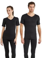 Blackspade V Yaka Kısa Kol Siyah Unisex Termal İçlik C3T6N2O1