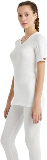 Blackspade V Yaka Kısa Kol Unisex Beyaz Termal İçlik C3T6N2O1