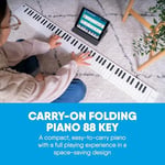 Blackstar Carry-on Folding 88 Tuşlu Taşınabilir & Katlanabilir Dijital Piyano (Beyaz)
