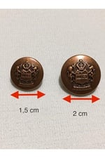 Blazer Ceket Düğmesi Takımı Metalize (Plastik), d390
