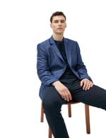 Blazer Slim Fit Düğme Detaylı Cepli