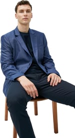 Blazer Slim Fit Düğme Detaylı Cepli