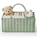 Blissful Diary Bebek Bezi Caddy Organizatörü, Şık Kreş Saklama Sepeti - Baby Shower için Hediye, Bebek Hediye Listesi Olmalıdır, Yenidoğan Temelleri - Bebek Bezi İstasyonu için Bebek Caddy