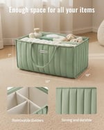 Blissful Diary Bebek Bezi Caddy Organizatörü, Şık Kreş Saklama Sepeti - Baby Shower için Hediye, Bebek Hediye Listesi Olmalıdır, Yenidoğan Temelleri - Bebek Bezi İstasyonu için Bebek Caddy