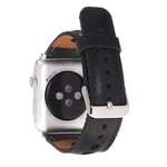 Bloominbag Alpine Noir Black Hakiki Deri Apple Watch Kordonu - 44/45/46/49mm