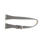 Bloominbag Alpine Slim Double Tour Stone Gray Hakiki Deri Apple Watch Kordonu - 44/45/46/49mm