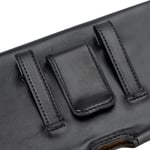 Bloominbag Arc Clip Onyx Black Leather 6.9