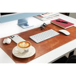 Bloominbag Atelier 91 Golden Tan Leather Desk Mat - Medium