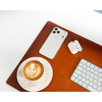 Bloominbag Atelier 91 Sandy Tan Leather Desk Mat - Medium