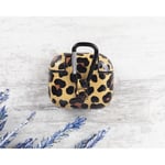Bloominbag Aurel Snap Leopard Tan Hakiki Deri Airpods 3 Kılıfı – Charm Airpods Case