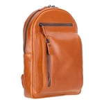 Bloominbag Blake Tan Luxe Deri Çapraz Unisex Sırt Çantası