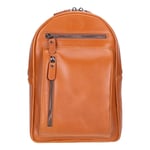 Bloominbag Blake Tan Luxe Deri Çapraz Unisex Sırt Çantası
