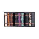 Bloominbag Bloomband Noir Black Akıllı Saat Çantası - Triple Deri Saat Kordonu Organizer