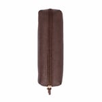 Bloominbag Bloombox Espresso Brown Hakiki Deri Kalem & Makyaj Çantası