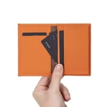 Bloominbag Bloomcard Verta Burnt Orange Hakiki Deri Dikey Kartlık