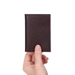 Bloominbag Bloomcard Verta Chestnut Brown Hakiki Deri Dikey Kartlık