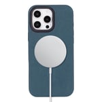 Bloominbag Bloomcase Aeris Neptune Teal Iphone 16 Pro Magsafe Hakiki Deri Kılıfı