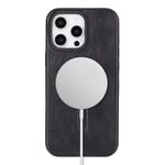 Bloominbag Bloomcase Aeris Obsidian Black Iphone 16 Pro Magsafe Hakiki Deri Kılıfı