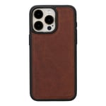 Bloominbag Bloomcase Apple Iphone 16 Pro Max – Mahogany Brown Hakiki Deri Cüzdanlı Telefon Kılıfı