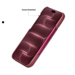 Bloominbag Bloomcase Vectra Burgonya Iphone 18 Pro Max Magsafe Hakiki Deri Kılıf