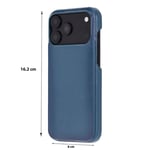 Bloominbag Bloomcase Vectra Chambray Blue Iphone 18 Pro Magsafe Hakiki Deri Kılıf