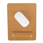 Bloominbag Bloomdesk Ease Burnished Brass Hakiki Deri Bilek Destekli Mouse Pad