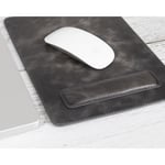 Bloominbag Bloomdesk Ease Stone Grey Hakiki Deri Bilek Destekli Mouse Pad