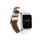 Bloominbag Bloominband Ivory White Deri Apple Watch Kordonu-44/45/46/49mm