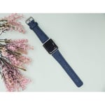 Bloominbag Bloominband Prussian Blue Deri Apple Watch Kordonu-44/45/46/49mm