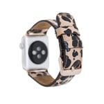 Bloominbag Bloominband Savanna Leopard Deri Apple Watch Kordonu-44/45/46/49mm