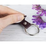 Bloominbag Bloompaw Crimson Flame Hakiki Deri Airtag Kılıfı