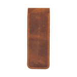Bloominbag Bloompenpouch Çift Kalemlik Saddle Brown Deri Kılıf