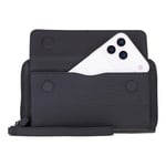 Bloominbag Bloomporter Shadow Black Hakiki Deri Telefon Bölmeli Cüzdan