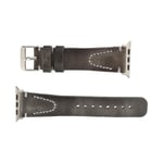 Bloominbag Bloomstrap Avilla Ash Gray Hakiki Deri Apple Watch Kayışı-44/45/46/49mm