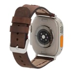 Bloominbag Bloomstrap Avilla Coffee Hakiki Deri Apple Watch Kayışı-44/45/46/49mm