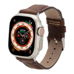 Bloominbag Bloomstrap Avilla Coffee Hakiki Deri Apple Watch Kayışı-44/45/46/49mm