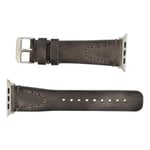 Bloominbag Bloomstrap Avilla Sandy Gray Hakiki Deri Apple Watch Kayışı-44/45/46/49mm