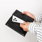 Bloominbag Bloomtenuta Obsidian Black – Hakiki Deri Cüzdan & Telefon Çantası