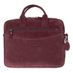 Bloominbag Burgundy Still Hakiki Süet Deri 13-14 Inç Macbook/laptop Çantası