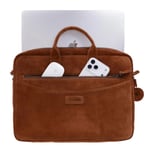 Bloominbag Camel Still Hakiki Süet Deri 13-14 Inç Macbook/laptop Çantası