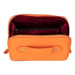 Bloominbag Ella Amber Bloom – Deri Seyahat Ve Makyaj Çantası
