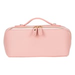 Bloominbag Ella Blush Shell – Deri Seyahat Ve Makyaj Çantası