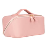 Bloominbag Ella Blush Shell – Deri Seyahat Ve Makyaj Çantası