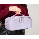 Bloominbag Ella Lilac Dusk Bloom – Deri Seyahat Ve Makyaj Çantası