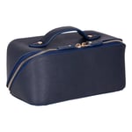 Bloominbag Ella Terra Navy Deri Seyahat Ve Makyaj Çantası