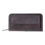 Bloominbag Faron Ash Graphite Telefon Bölmeli Hakiki Deri Unisex Clutch Çanta