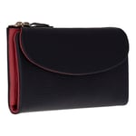 Bloominbag Élia Double Band Noir Black-red Large Deri Kadın Cüzdan & Clutch
