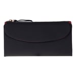 Bloominbag Élia Double Band Noir Black-red Large Deri Kadın Cüzdan & Clutch